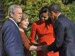 Obama meets Bush