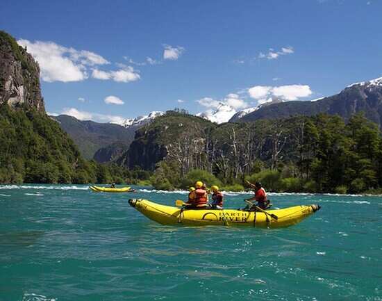 Paddling along the Futaleufu River