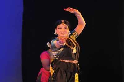 Rajeswari Sainath performs at Ravindra Bharathi in Hyderabad