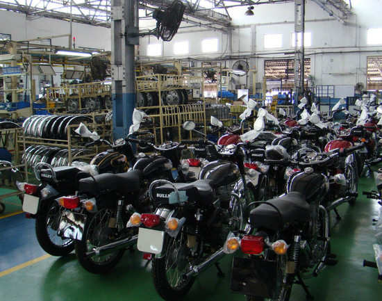 The Royal Enfield factory