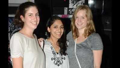 Gabriella, Rima and Mary hit the dance floor partying at Illusions in Chennai