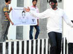 Students perform mime for a cause