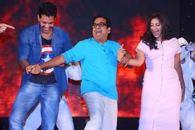 Brahmanandam at the audio launch of Geetanjali at JRC convention Centre in Hyderabad