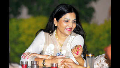 Sunita Shekhawat hosted a bash for her friends at her place in Jaipur