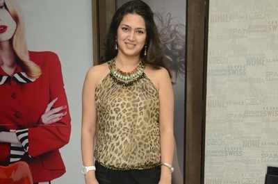 Manisha flaunted her animal print top at the launch of Essensuals' SeaSoul Dead Sea Treatment in Chennai