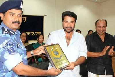Mammootty salutes soldiers in Coimbatore