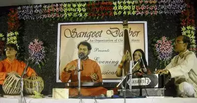 Kaushik Bhattacharjee performs at Sangeet Darbar
