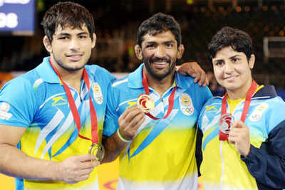 Grapplers, Gowda give 3 golds as India move to 5th spot at CWG