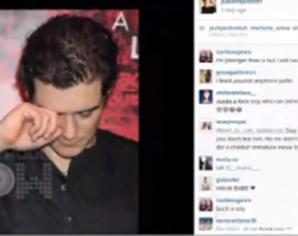 
Justin Beiber posts weepy picture of Orlando Bloom
