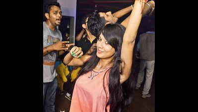 Youngsters party hard at a local club in Bhopal
