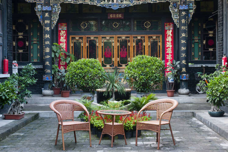 Unwind at a traditional teahouse