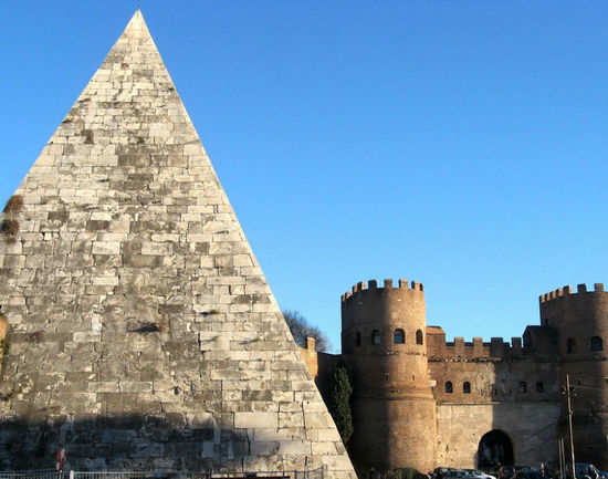 Pyramid Of Cestius In Italy 