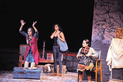 Lilette Dubey in an English play staged at the Times Festival in Nagpur
