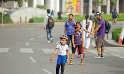 Kids’ day out in CP this Raahgiri Day- Delhi
