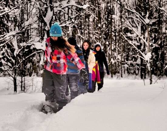 Snowshoeing