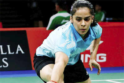 Saina survives scare, enters World Championships quarters