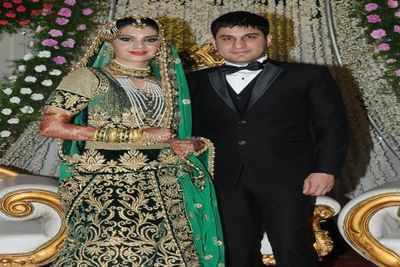 Rasheed and Sharon's wedding reception at Paigah Palace in Hyderabad