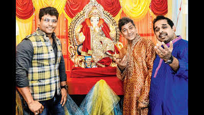 Shankar and Siddharth Mahadevan welcomed Lord Ganesha in Mumbai