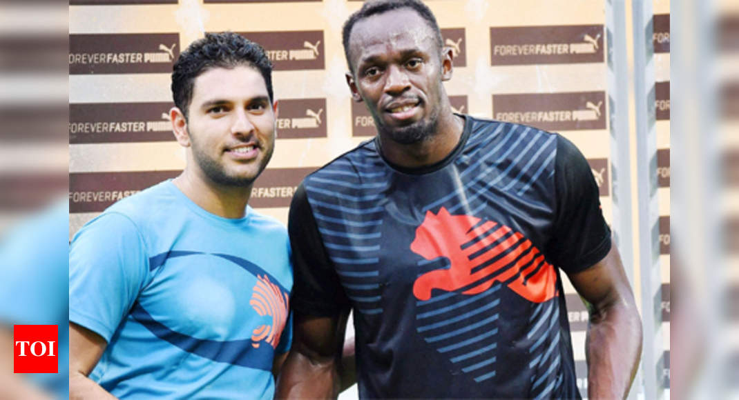 Usain Bolt Targets Yuvraj Singh In Cricket Banter More Sports News Times Of India