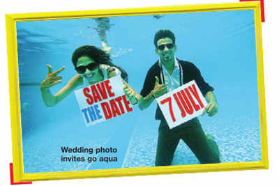 Pre-wedding pics go underwater now