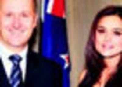 Preity Zinta meets New Zealand’s PM