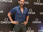 Abhishek unveils Omega watches