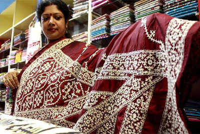 Silk and dhakai sarees are a rage this Puja