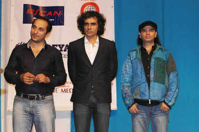 Imtiaz Ali and Mohit Chauhan in Moscow for the Indian film festival