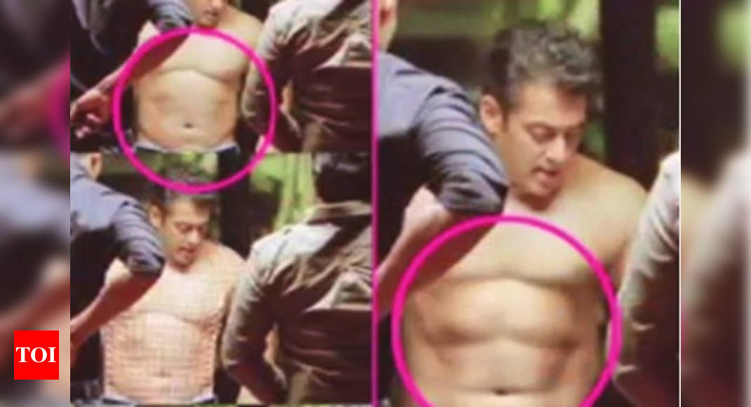 Salman Khan's 6 pack abs fake? | Hindi Movie News - Times of India