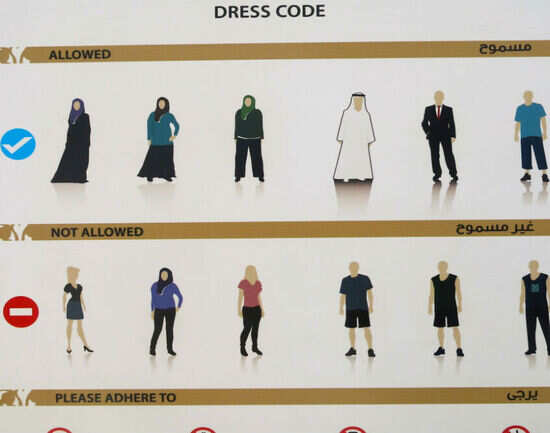 abu dhabi women's dress code Shoppers unsure of mall codes in and Dubai What to wear in Abu