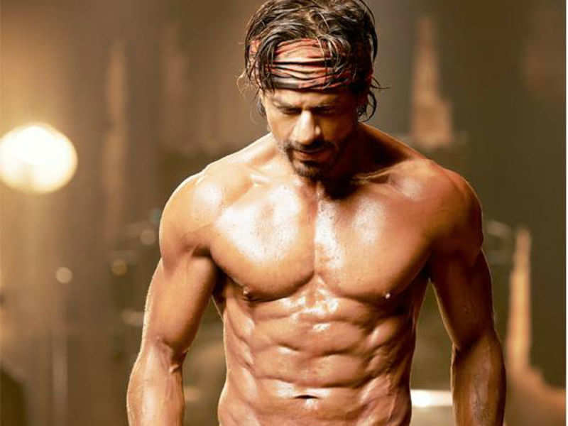 Shah Rukh Khan Posts A Video Of His Real Eight Pack Abs Hindi Movie News Times Of India 