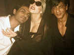 Shah Rukh Khan and Arjun Rampal with Lady Gaga