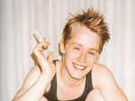 Actor Macauly Caulkin at a party