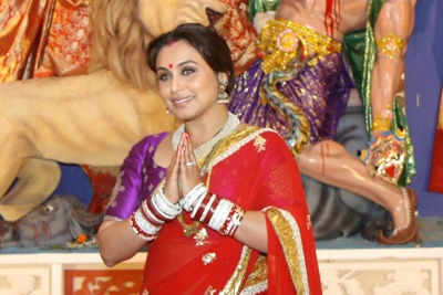 Rani Mukerji celebrates Durga Puja