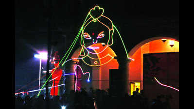 Laser Ramlila organised for the second time in DLF Phase 5, Gurgaon