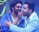 Dhruva Sarja celebrates birthday on Santhosh's TV show