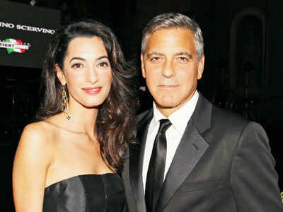 George Clooney, Amal Alamuddin get Simpson-ized