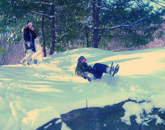 Sledding in Korketrekkeren
