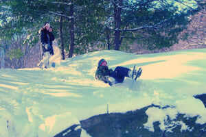 Sledding in Korketrekkeren