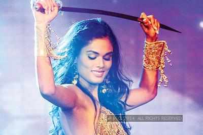 Noyonita performs during sub-contest crowning of Miss Diva Universe 2014 in Mumbai