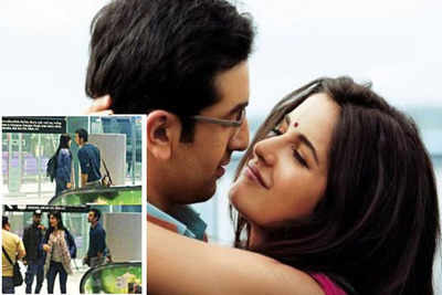 Ranbir Kapoor and Katrina Kaif spotted in Pai