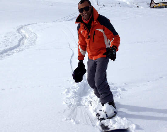 Snowboarding in Switzerland