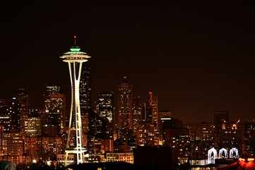 Space Needle and the Seattle skyline