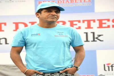 Shivarajkumar walks to beat diabetes in Bengaluru