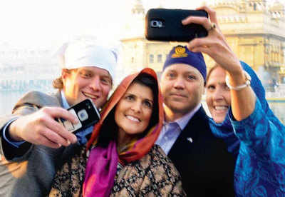 Sikh priest gives his sword to Nikki Haley's husband, stirs row