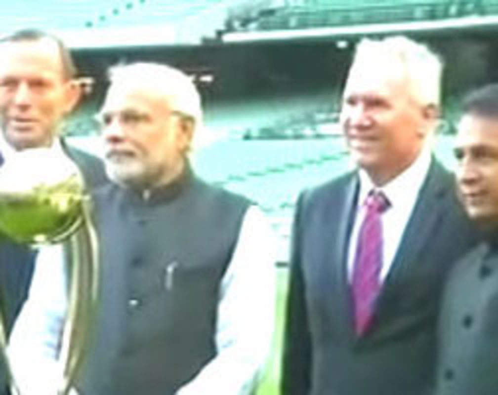 
PM Modi with cricketing greats at MCG
