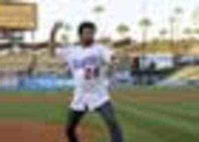 Anil's first pitch in baseball