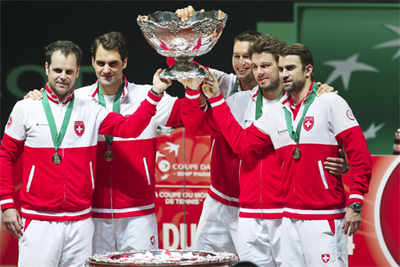 Roger Federer seals first Davis Cup title for Switzerland