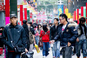 Street shopping in Taipei