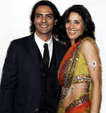 Arjun with wife, Mehr